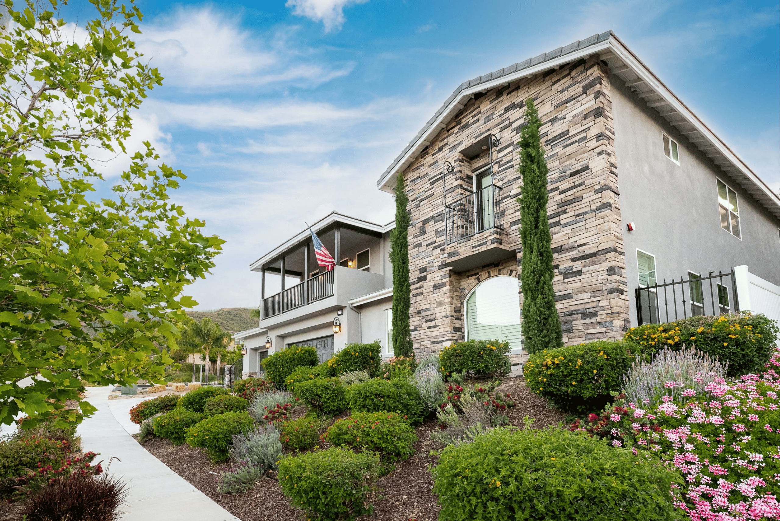 Before Outdoor Lighting Daytime Starry Night Lights Roofline lights before photo