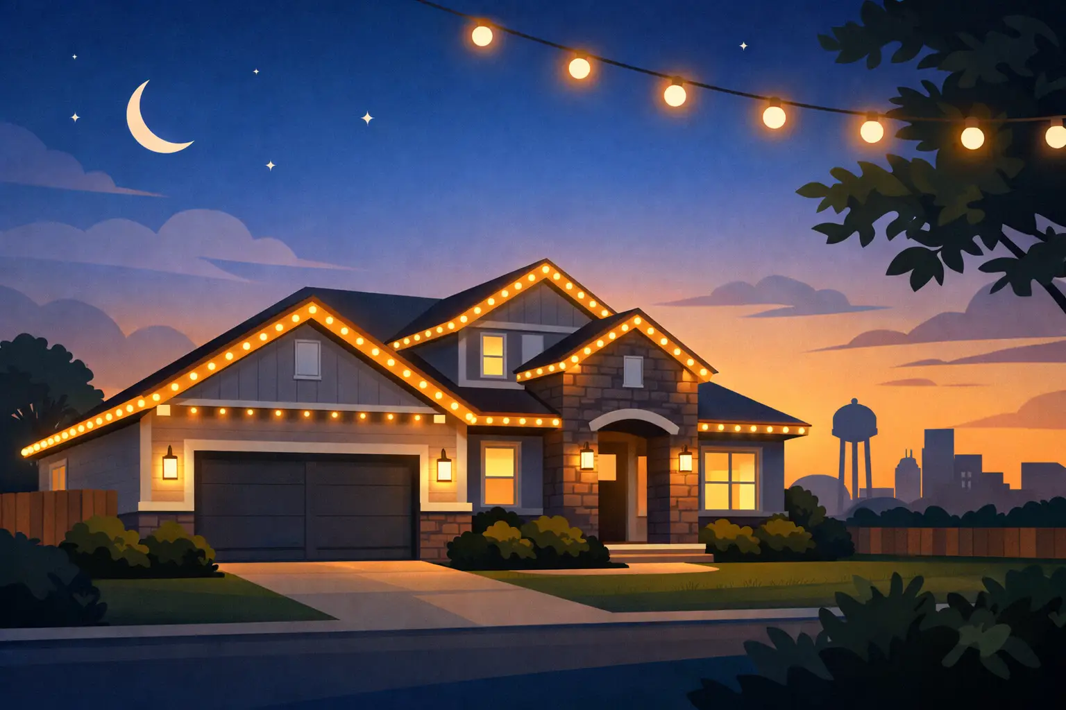 Permanent Outdoor Lights Forney TX Homeowners Trust