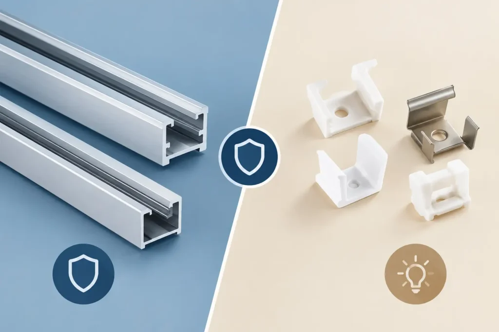 Aluminum Tracks Versus Light Clips: What Lasts?