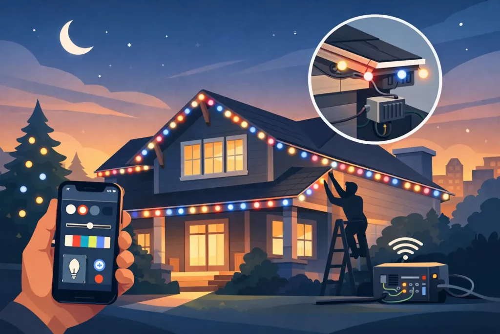 How Do Permanent Holiday Lights Work at Home?