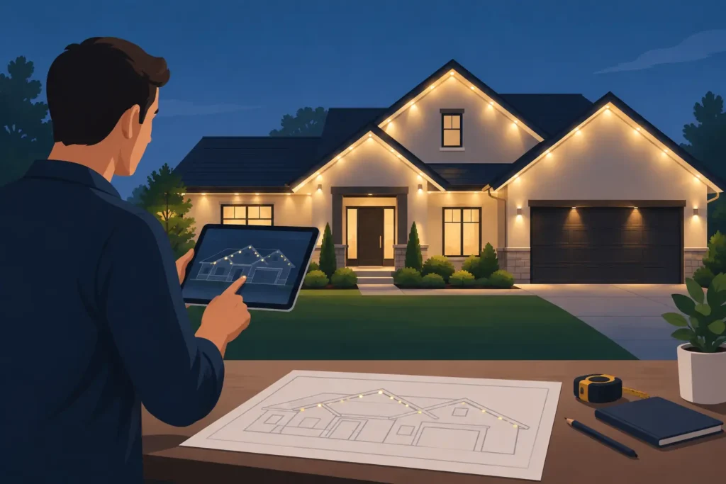 How to Plan Roofline Light Placement Like a Pro